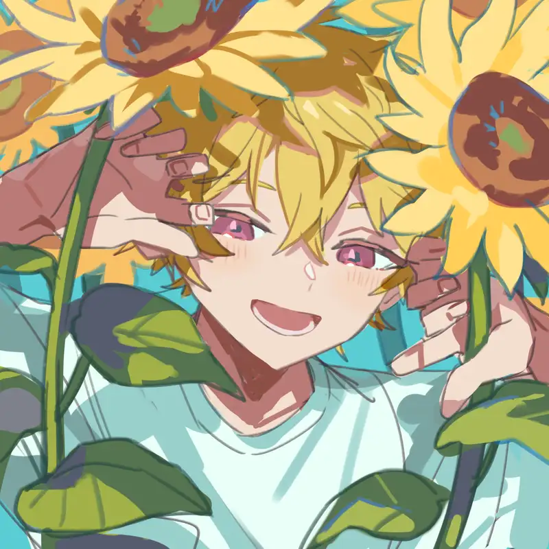 ảnh hoa hướng dương anime sắc nét