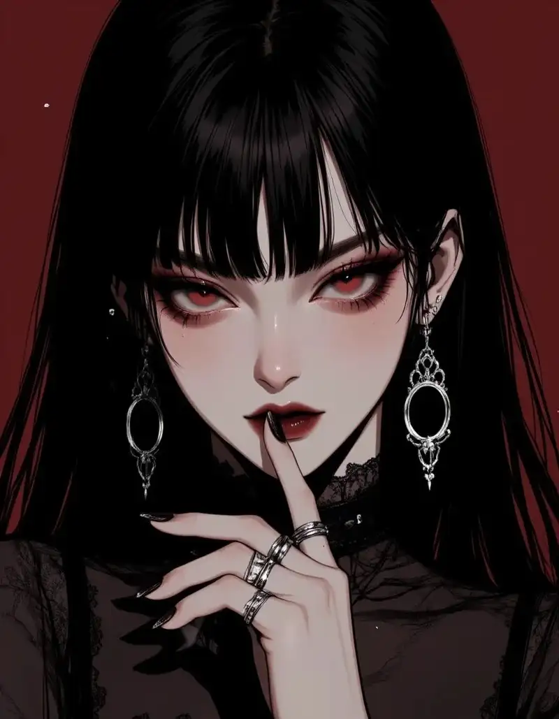anime girl lạnh lùng cá tính ấn tượng