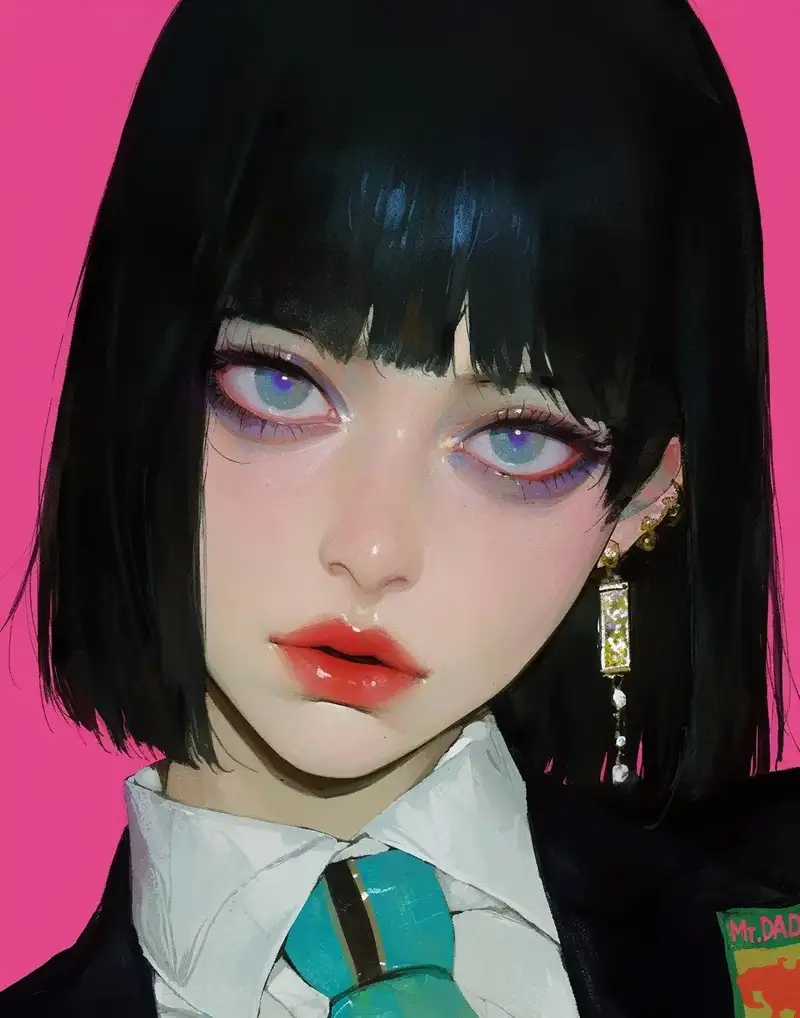 anime girl lạnh lùng cá tính bí ẩn