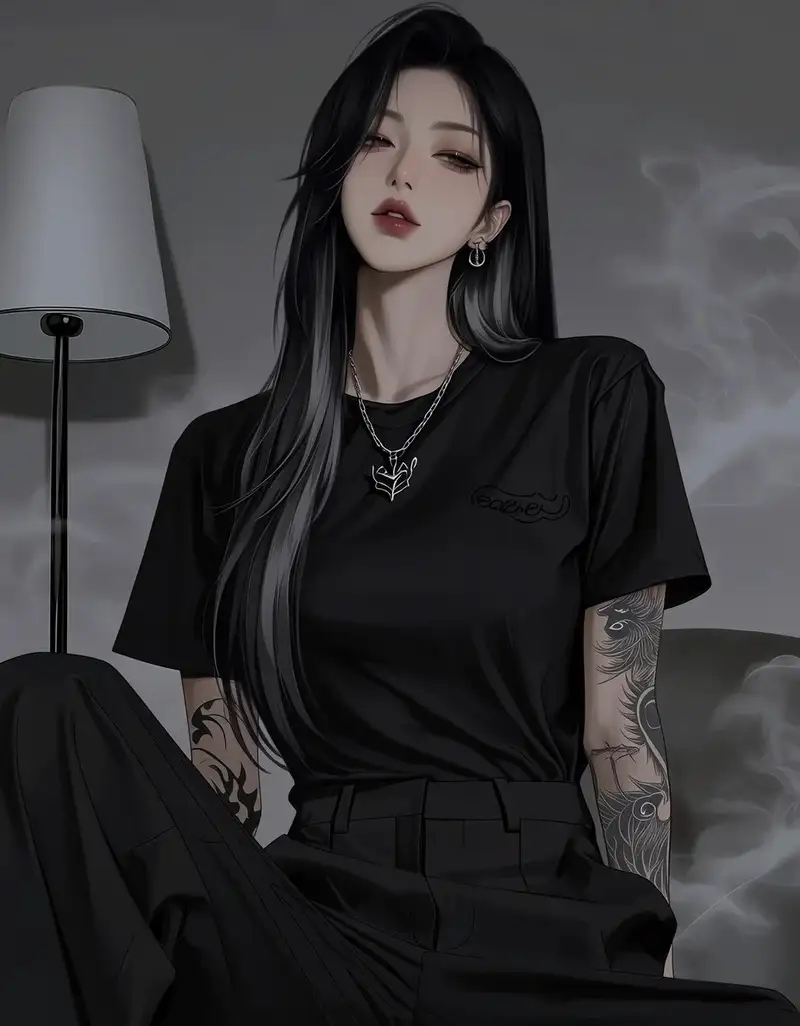 anime girl lạnh lùng cá tính cực ngầu