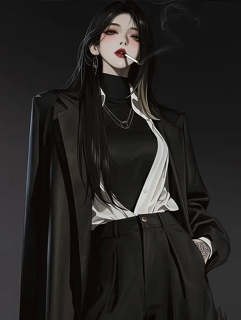 anime girl lạnh lùng cá tính đẹp nổi bật
