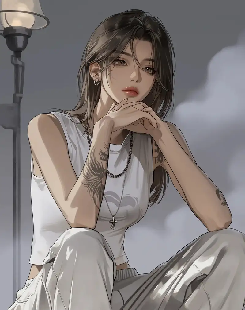 anime girl lạnh lùng cá tính phong cách ngầu