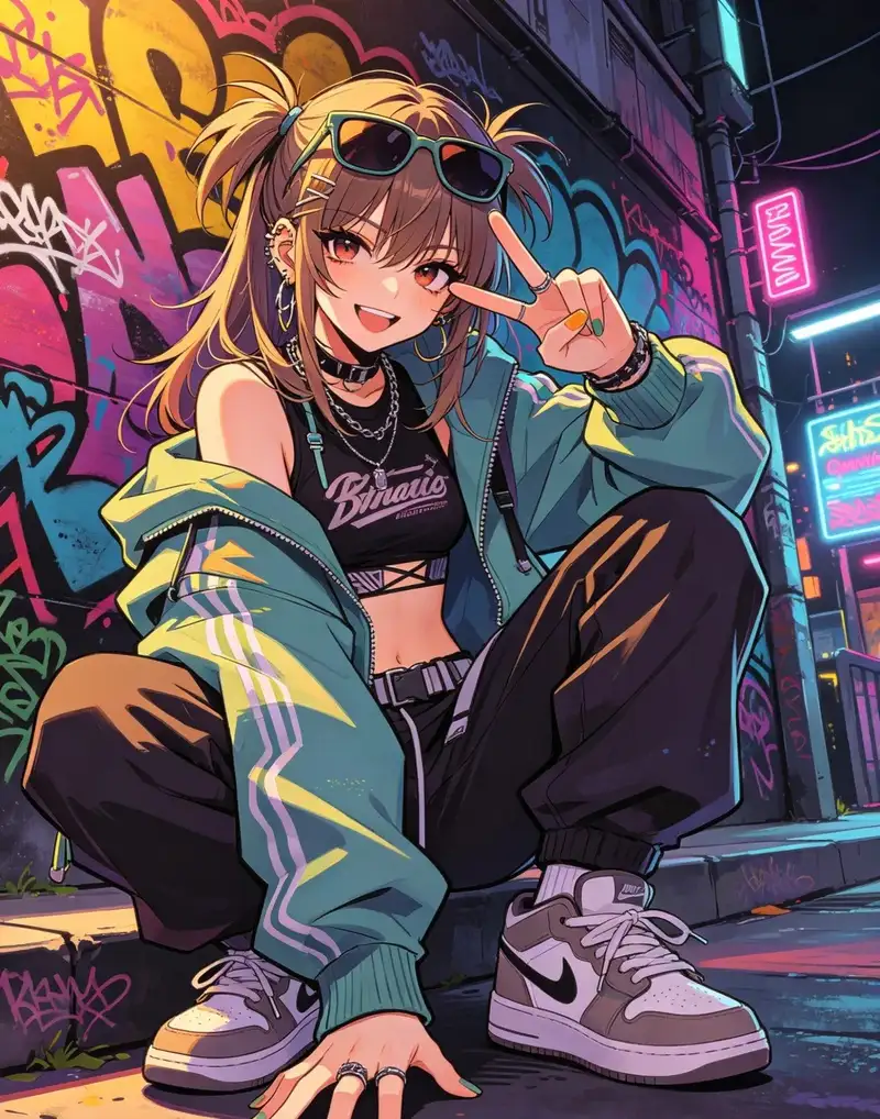 anime girl lạnh lùng cá tính với nét đẹp lạnh giá