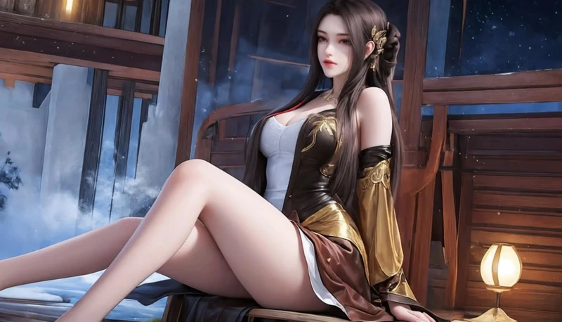 Ảnh Tần Di Ninh sexy cùng trang phục tôn dáng