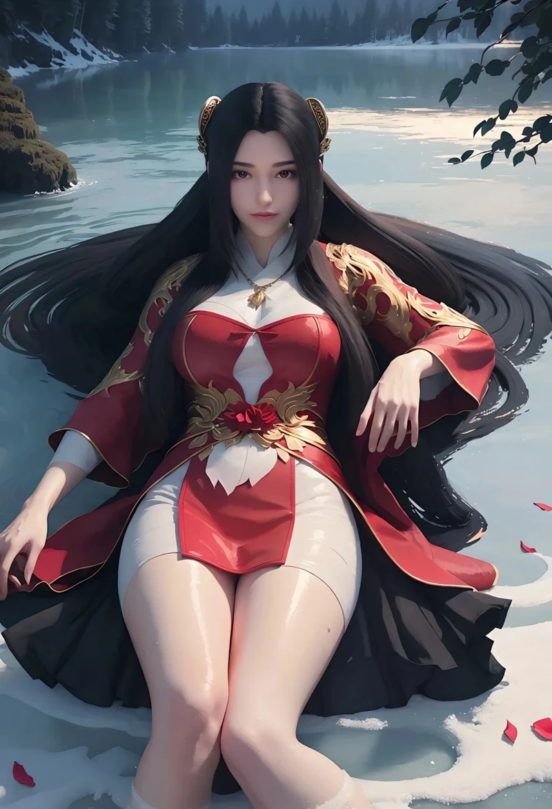 Ảnh Tần Di Ninh sexy với vẻ ngoài sang trọng