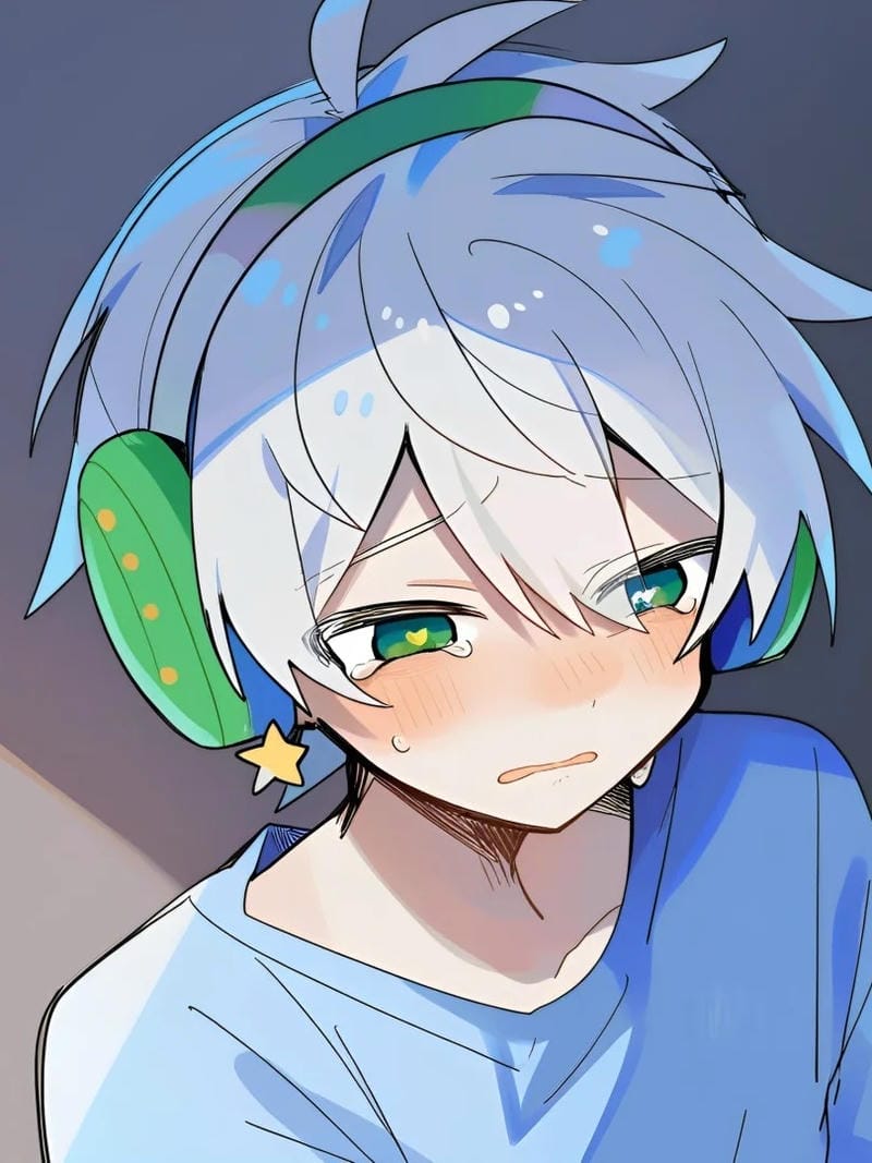 Ảnh anime khóc bộc lộ sự cô đơn trống
