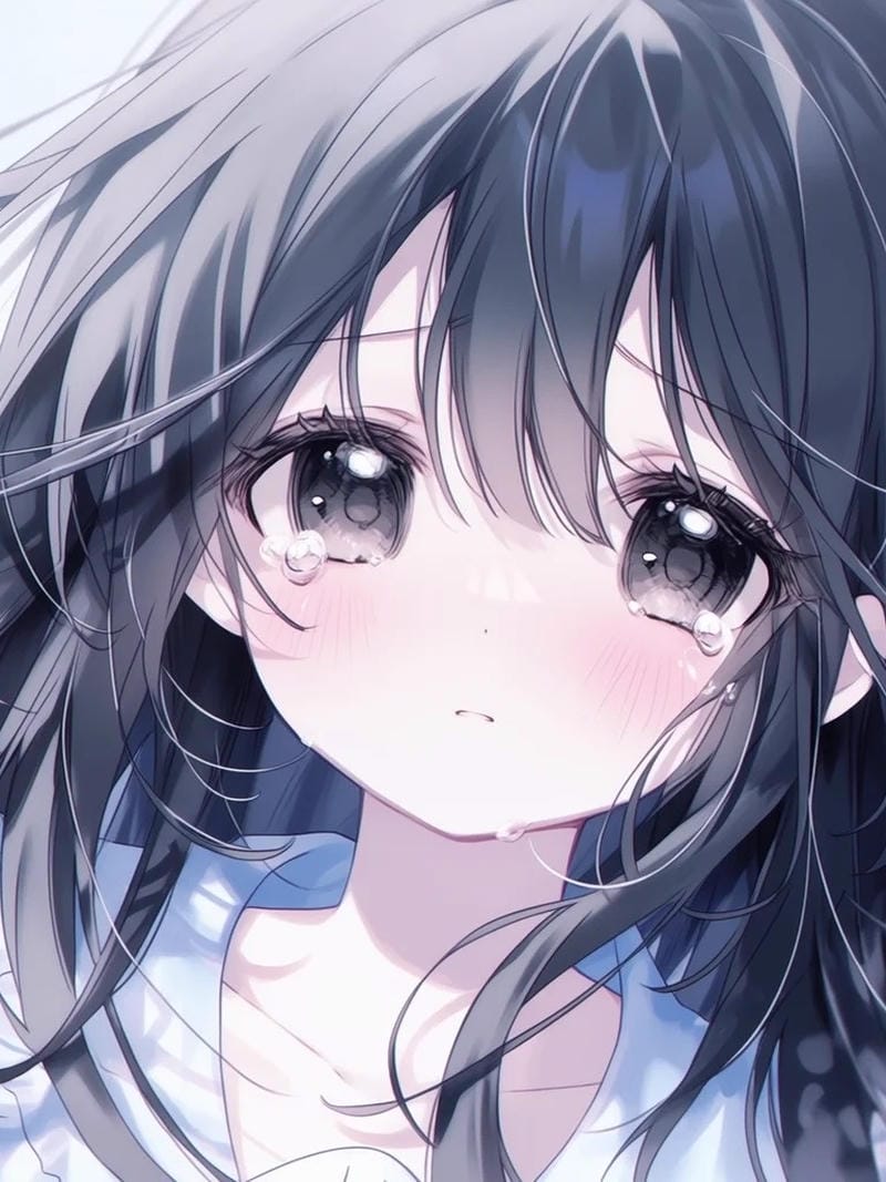 Ảnh anime khóc đánh thức cảm xúc nghẹn ngào