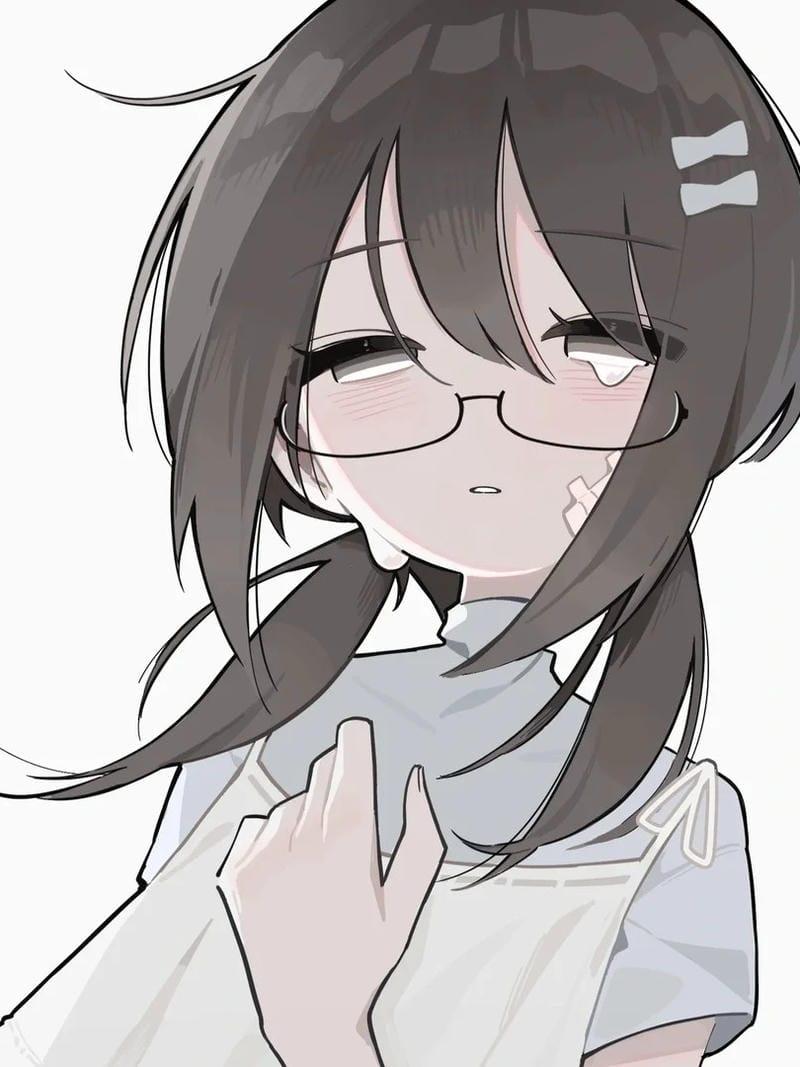 Ảnh anime khóc ôm lấy sự cô quạnh vây quanh