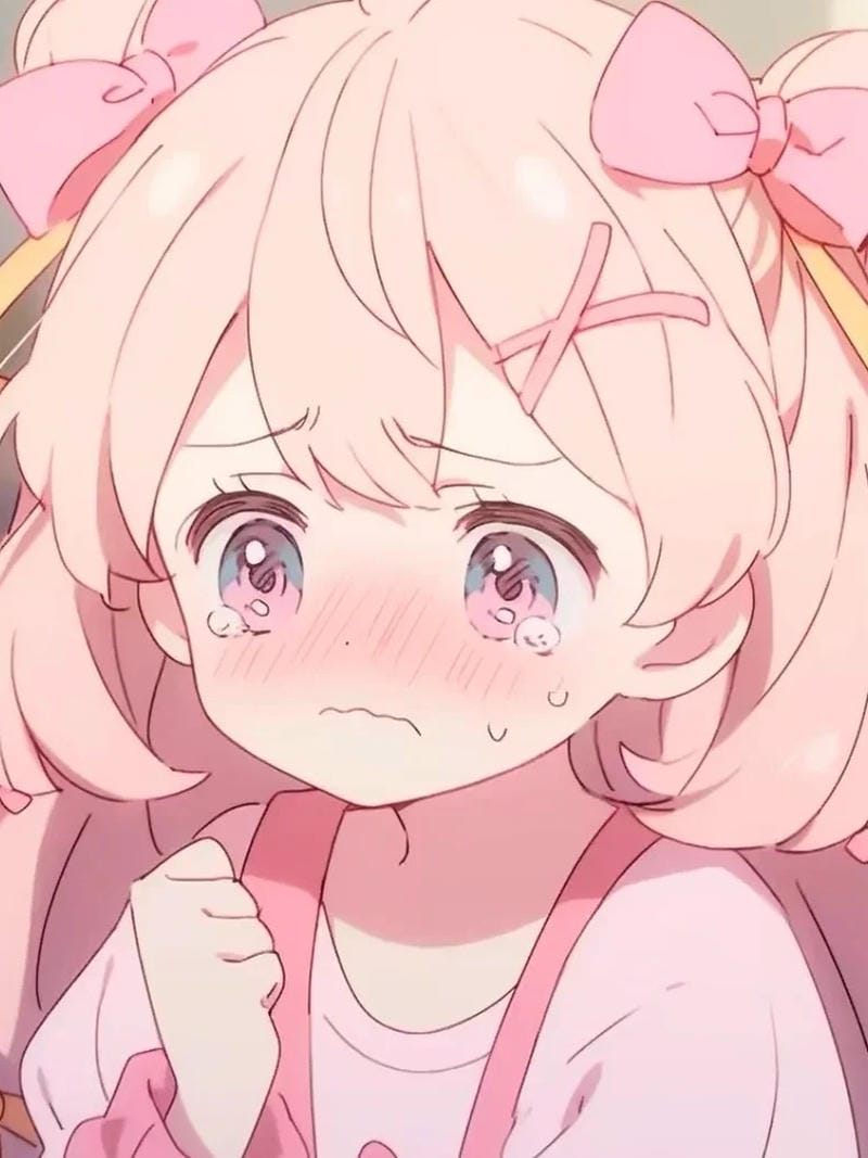 Ảnh anime khóc phản chiếu nỗi niềm trăn trở