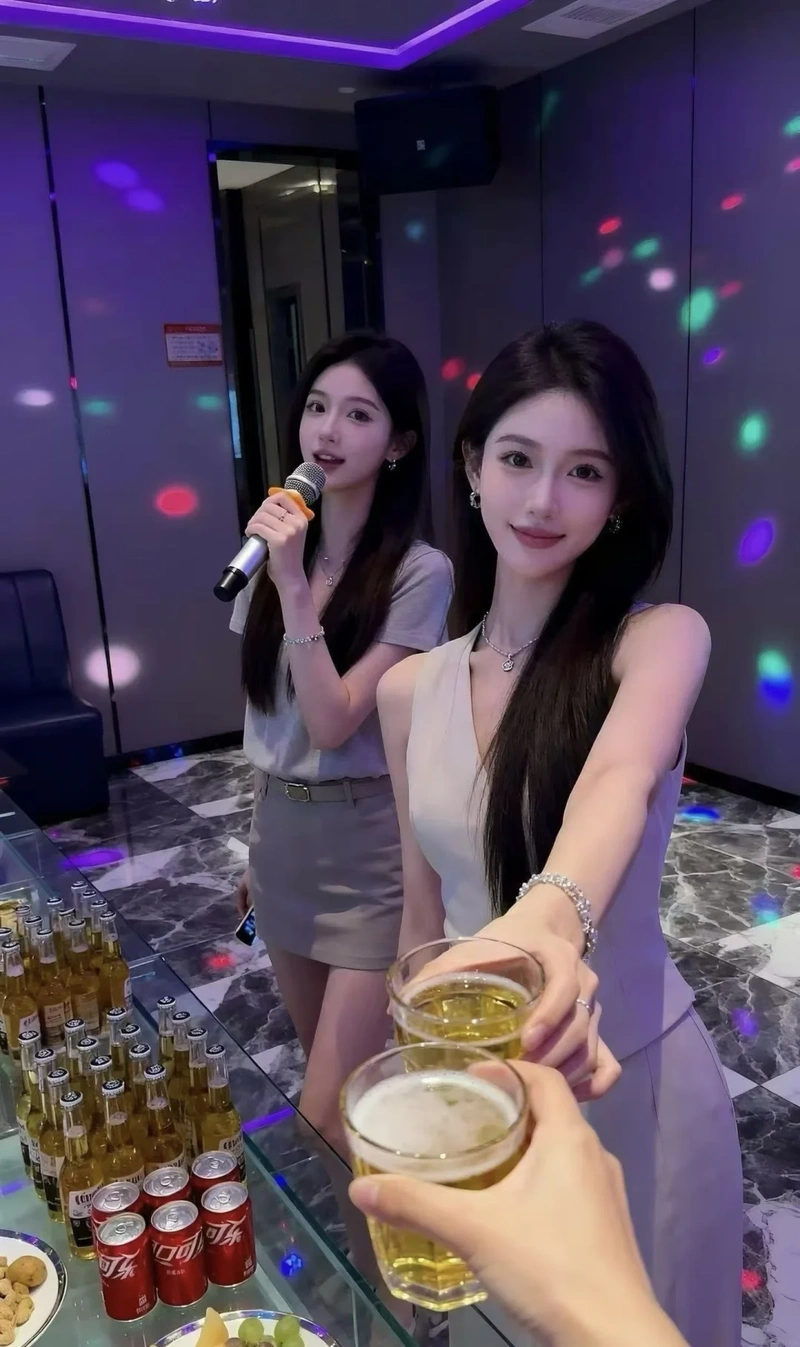 Ảnh gái karaoke ngực tròn quyến rũ 2K