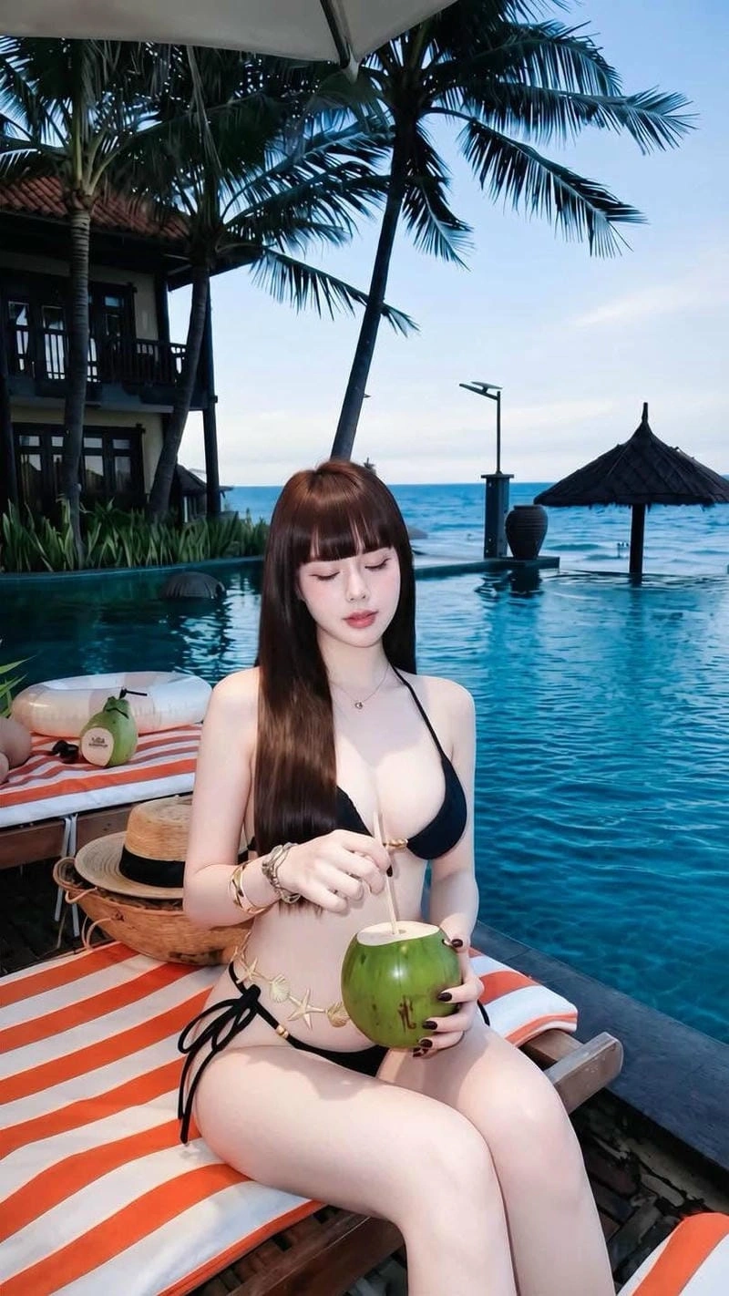 Cô giáo hương bikini sexy mang nét đẹp tự nhiên