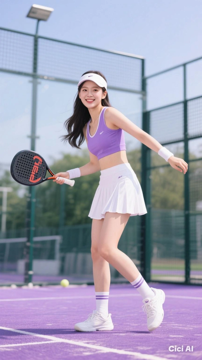 Gái xinh chơi pickleball khoe vòng ba quyến rũ đầy cuốn hút