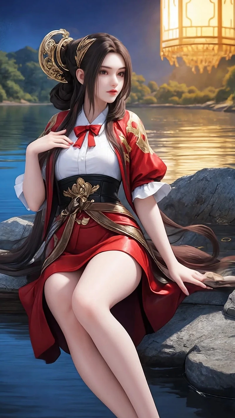 Hình Tần Di Ninh sexy đẹp mắt với phong cách hiện đại