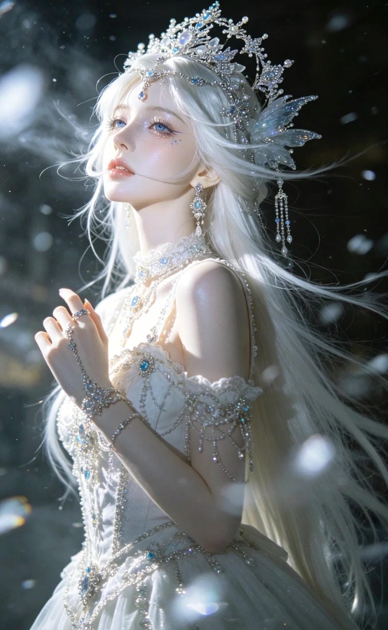 Hình anime công chúa lạnh lùng với thần thái cuốn hút
