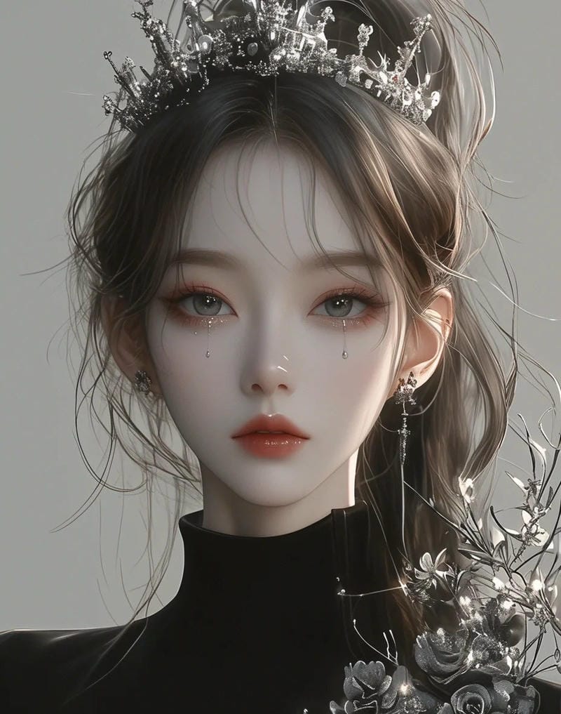 Vẻ đẹp bí ẩn của ảnh anime công chúa lạnh lùng