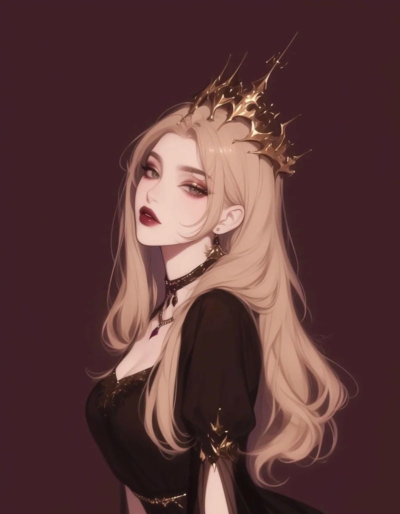 ảnh anime công chúa lạnh lùng thần thái sang chảnh