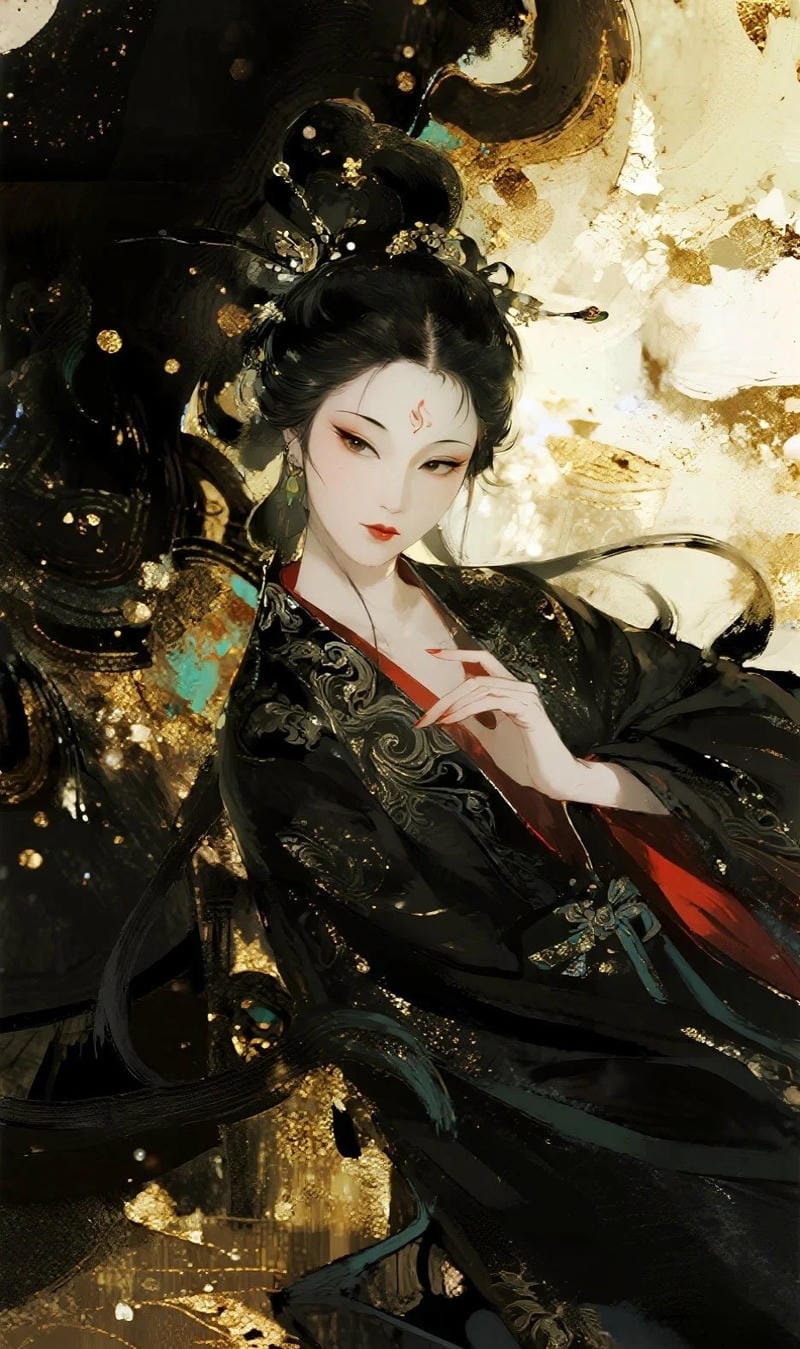 ảnh công chúa lạnh lùng anime phong cách cổ điển