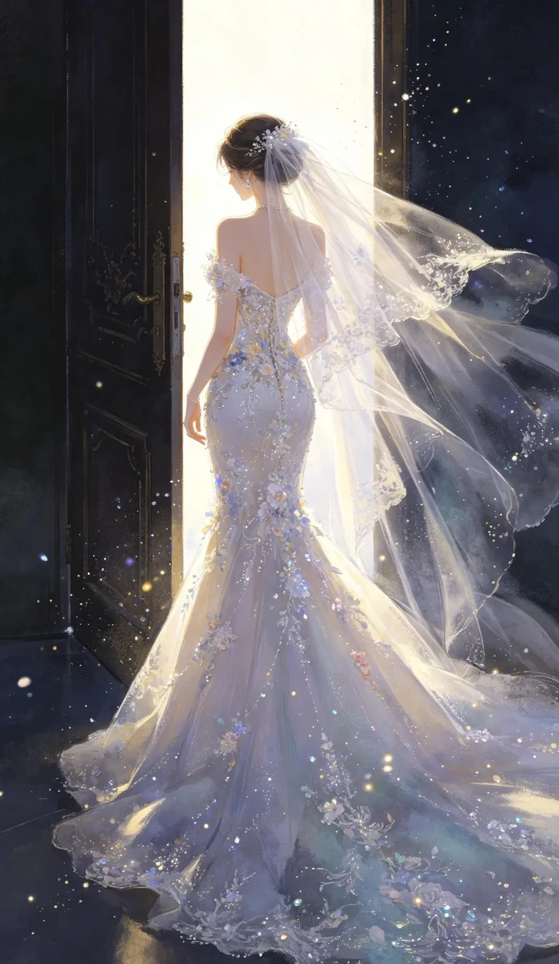 ảnh cưới anime đẹp làm hình nền điện thoại