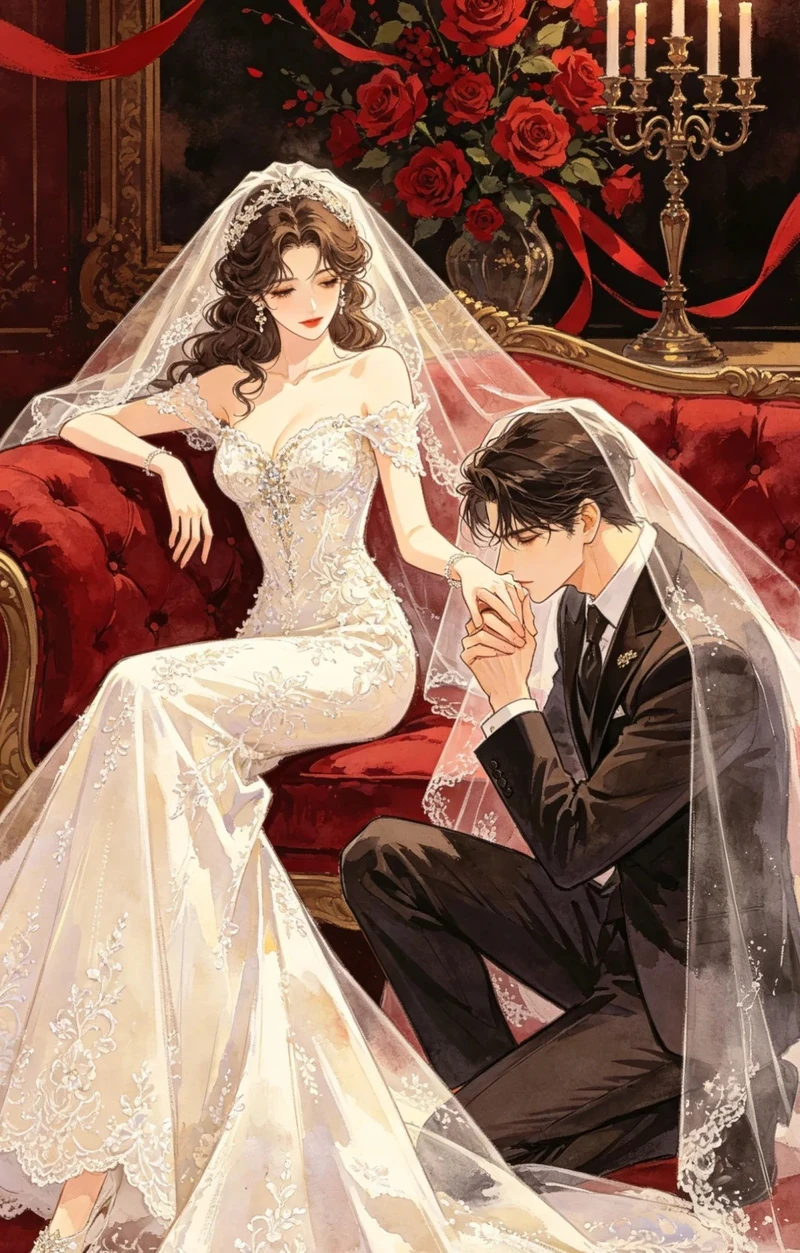 ảnh cưới anime đẹp lãng mạn của cặp đôi