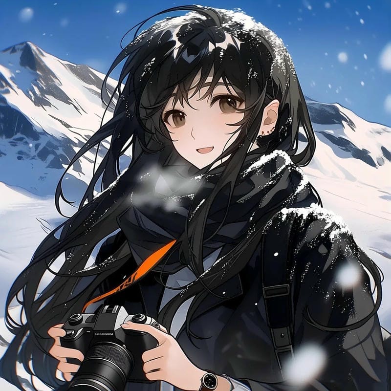 ảnh tuyết rơi anime chill nhẹ nhàng