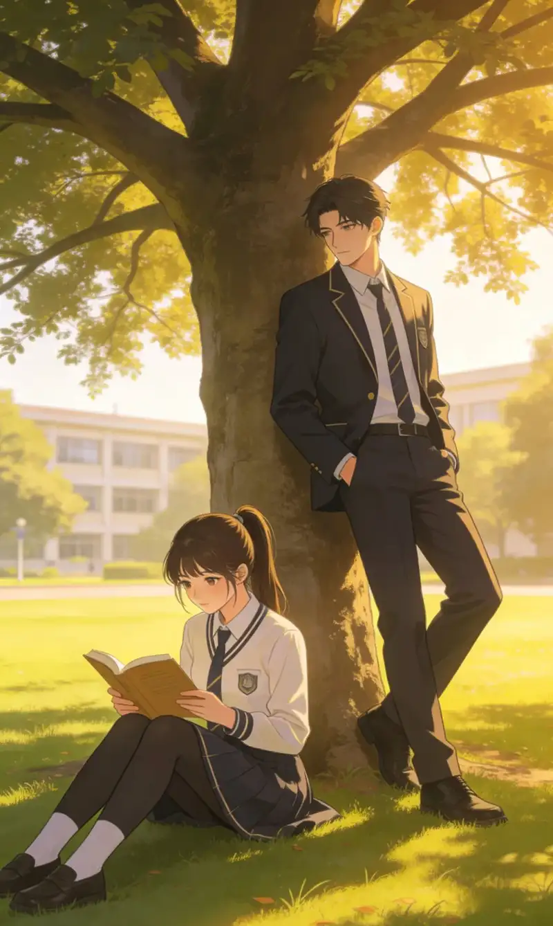 hình ảnh anime học đường đầy màu sắc