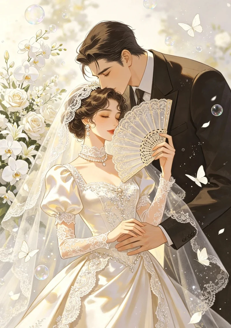 hình ảnh cưới anime cute và dễ thương