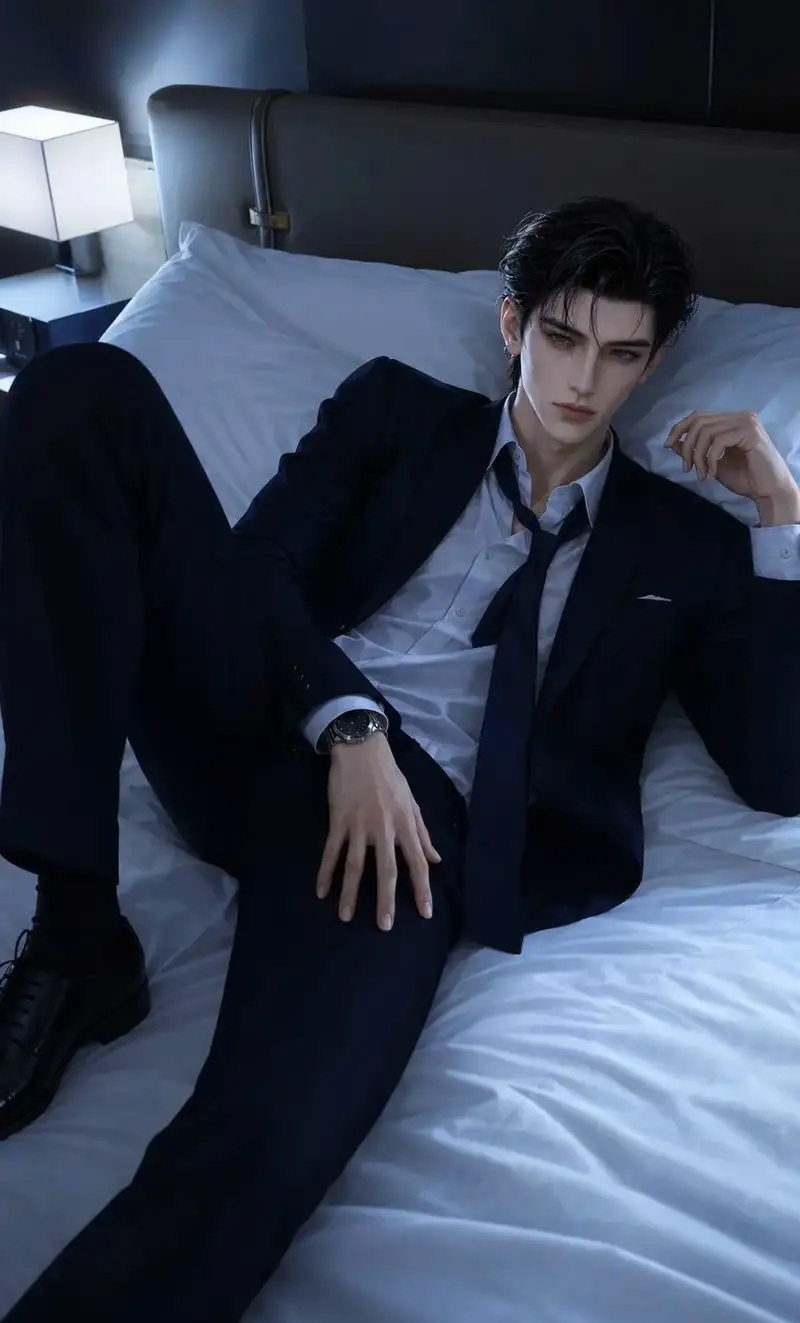 hình tổng tài anime tóc trắng