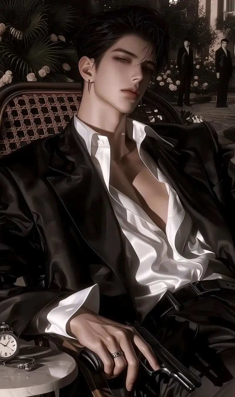 tổng tài anime vest trắng thanh lịch