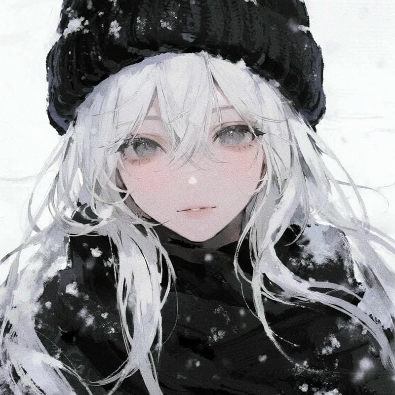 vẻ đẹp ảnh tuyết rơi anime mùa lạnh