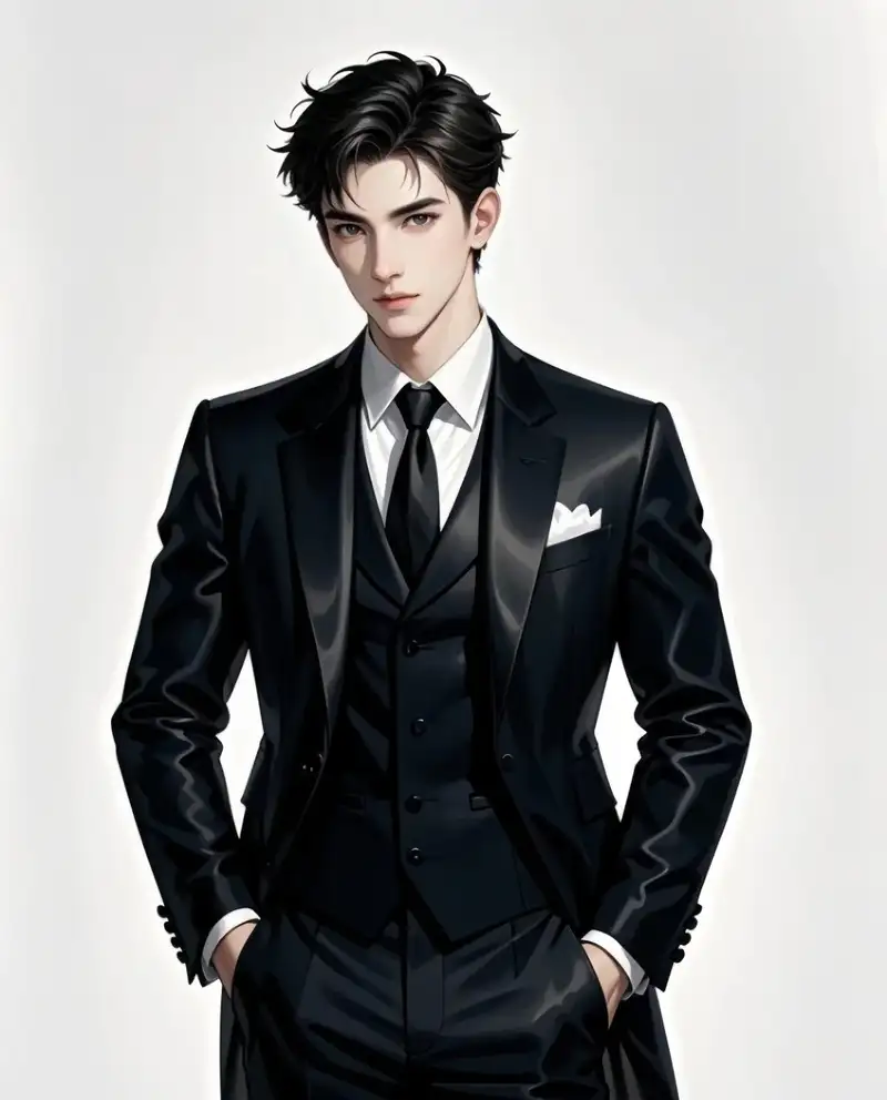vẻ đẹp nam tính của tổng tài anime